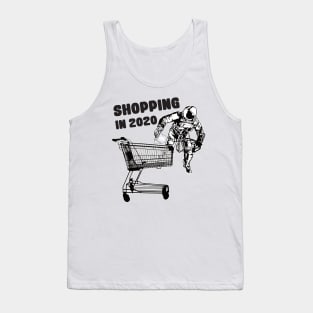 Funny astronaut clean up in protective suit! Tank Top